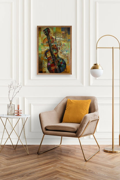 Keman Ahşap Çerçeveli Tablo 50 x 70