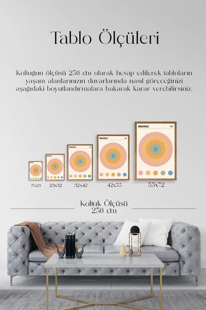 Bauhaus Ahşap Çerçeveli Tablo 50 x 70