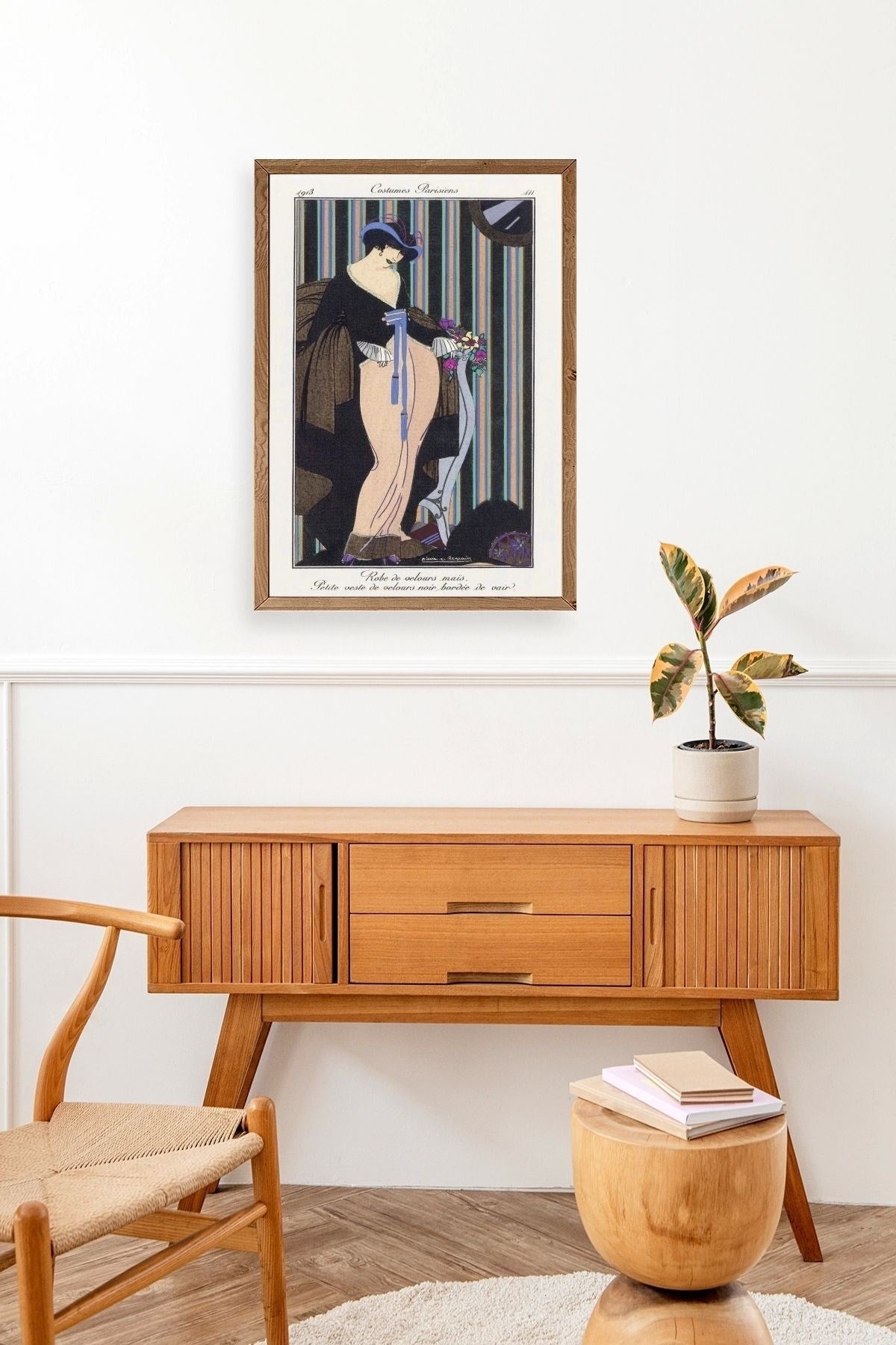 Costume Parisiens Ahşap Çerçeveli Tablo 50 x 70