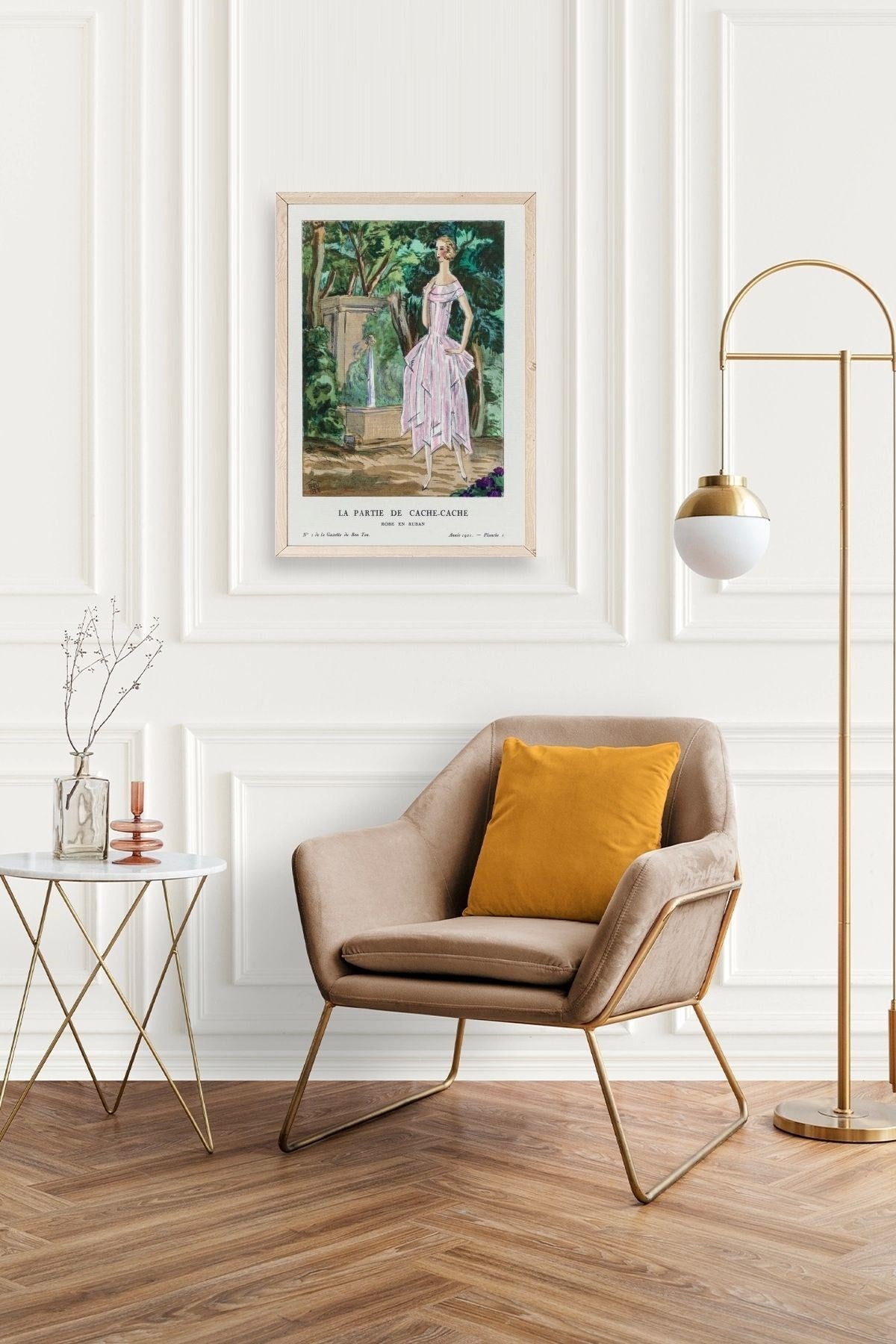 Bon Ton Gazetesi Ahşap Çerçeveli Tablo 23 x 30