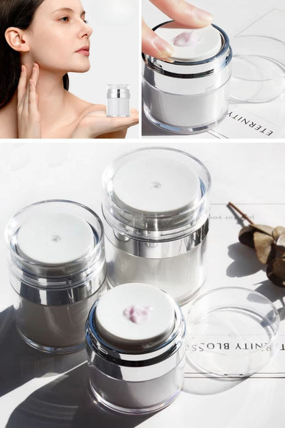 BUFFER® Hava Pompalı Doldurulabilir Vakumlu Krem,Fondoten Sıvı Kozmetik Ürün Şişesi