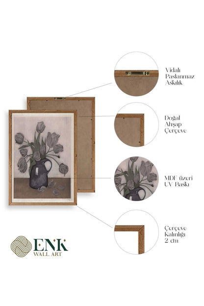 Everbag Ahşap Çerçeveli Tablo 23 x 30