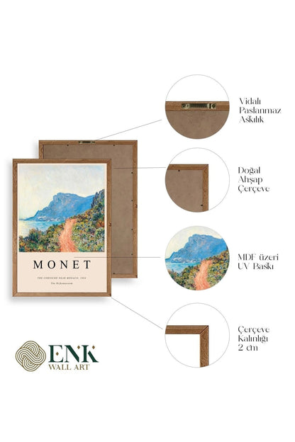 Monet Ahşap Çerçeveli Tablo 50 x 70
