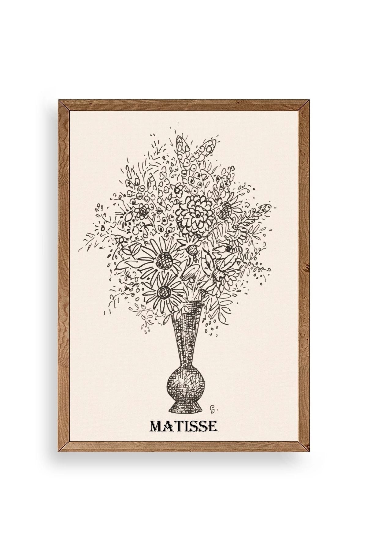 Matisse Ahşap Çerçeveli Tablo 17 x 23