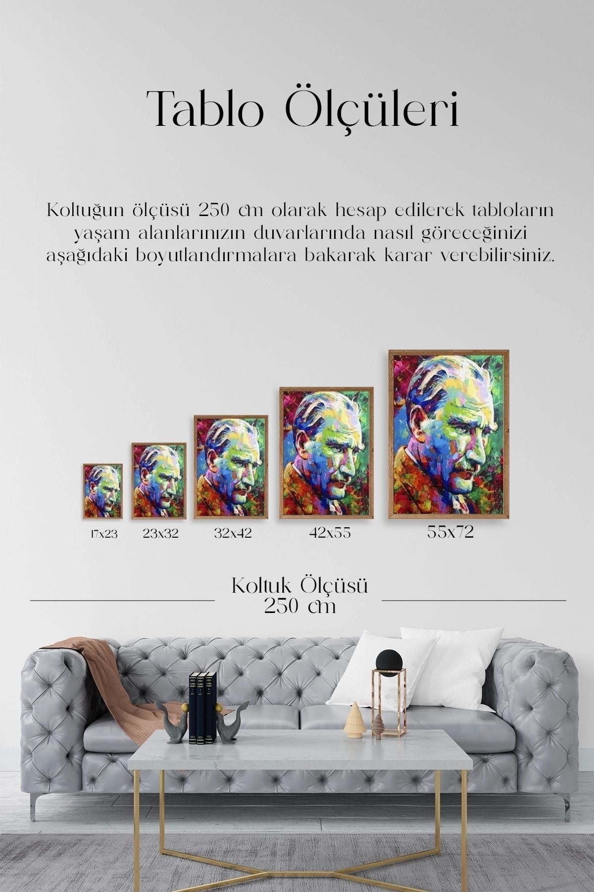 Atatürk Ahşap Çerçeveli Tablo 23 x 30