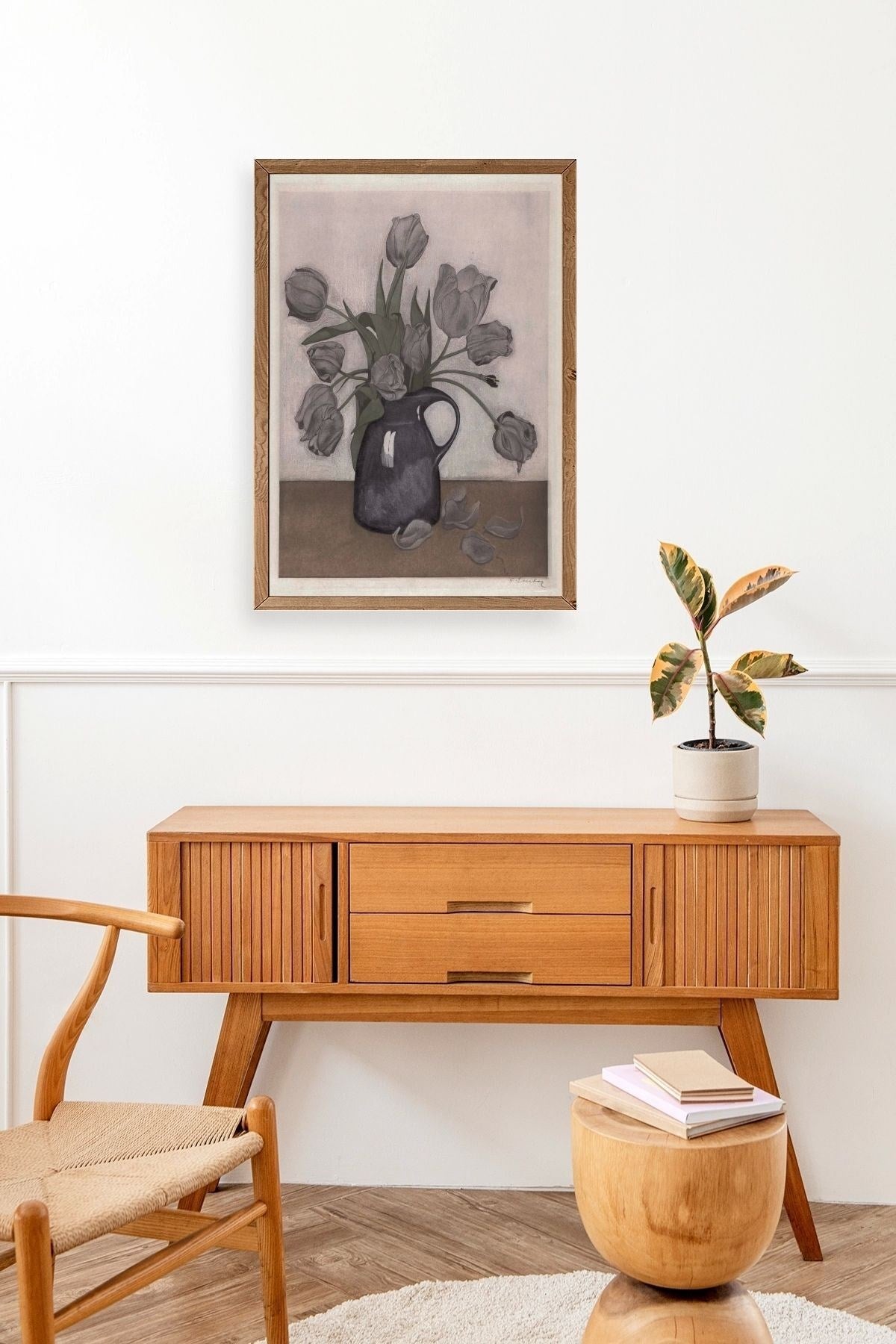 Everbag Ahşap Çerçeveli Tablo 30 x 42