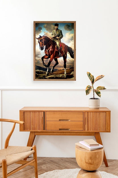 Atatürk Ahşap Çerçeveli Tablo 30 x 42