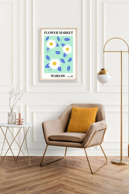 Çiçek Ahşap Çerçeveli Tablo 17 x 23