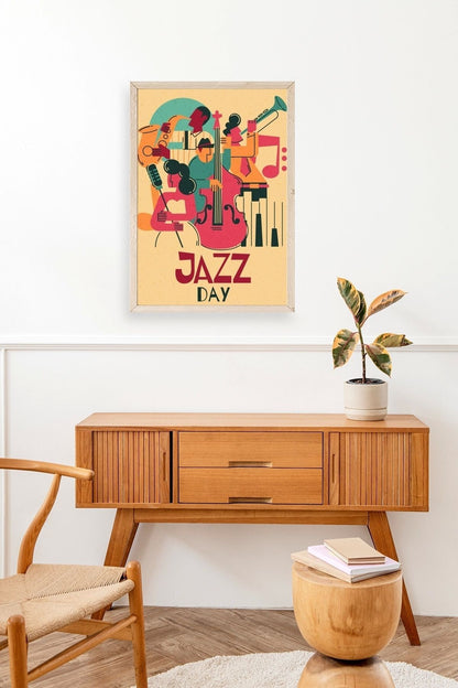 Jazz Ahşap Çerçeveli Tablo 50 x 70