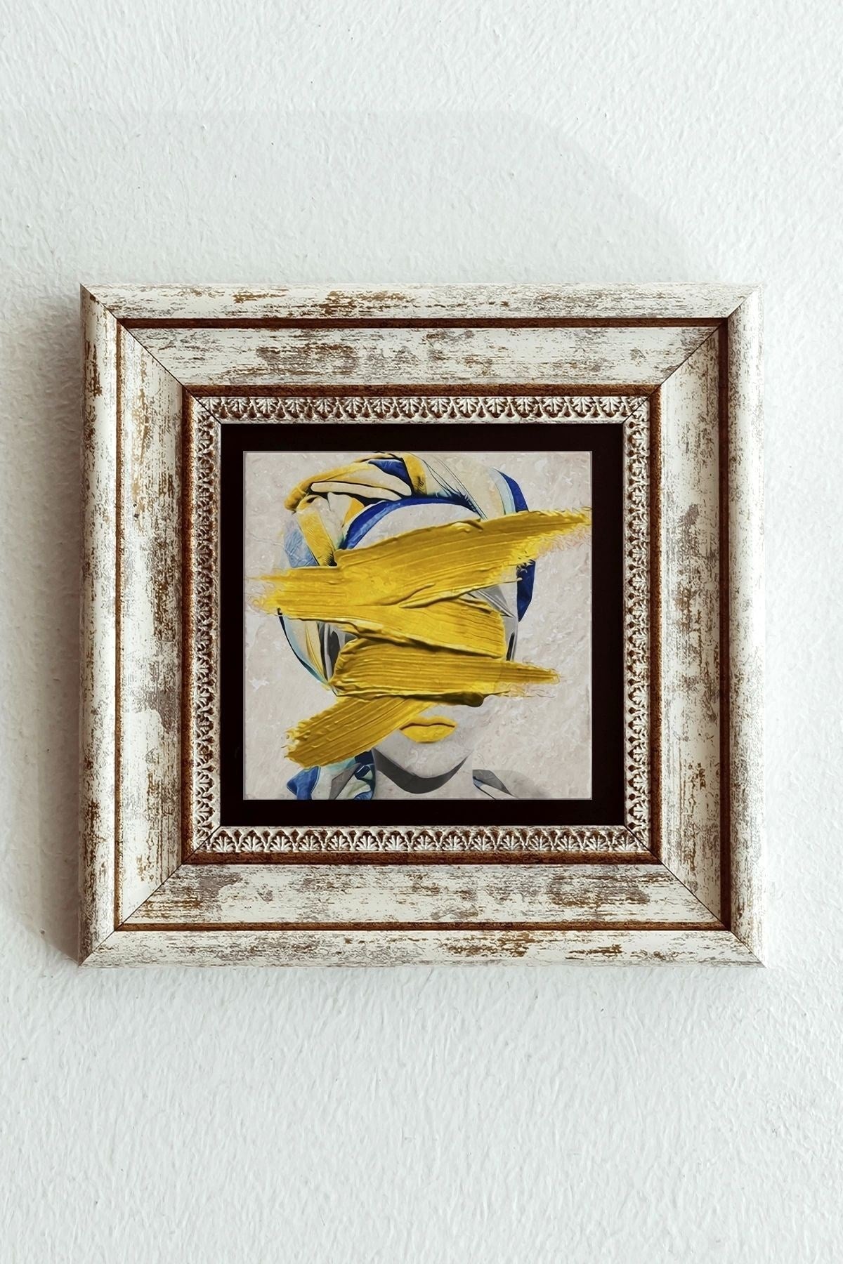 Çerçeveli Taş Tablo , Çerçeveli Taş Duvar Dekoru-enkcrcvtbl-00205 20 cm