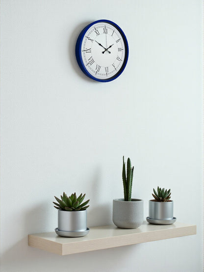 Zentime 36 Cm Lacivert Dekoratif Duvar Saati