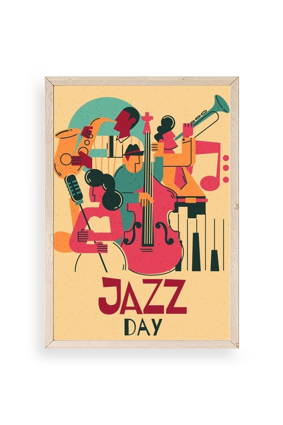 Jazz Ahşap Çerçeveli Tablo 23 x 30