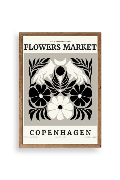 Çiçek Ahşap Çerçeveli Tablo 23 x 30