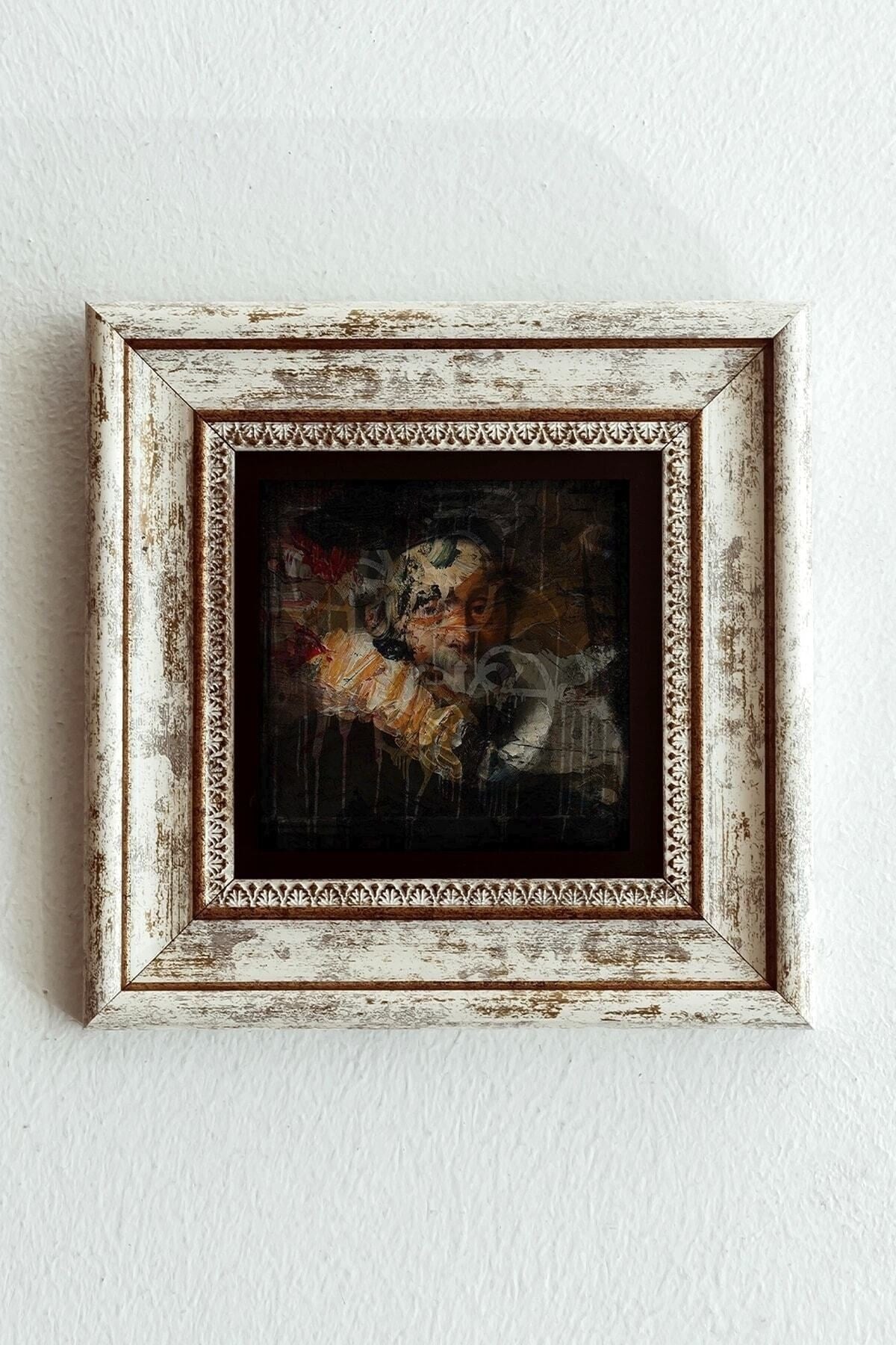 Çerçeveli Taş Tablo , Çerçeveli Taş Duvar Dekoru-enkcrcvtbl-0174 20 cm