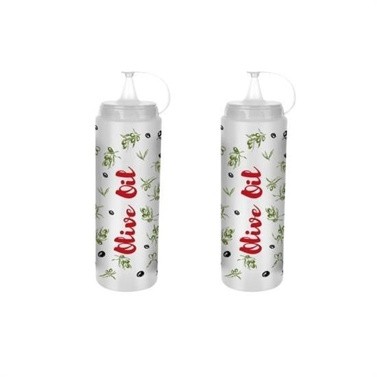 BUFFER® Şeffaf Kapaklı Sızdırmaz Yağlık Sosluk Şişesi Plastik Yağdanlık Master Chef AP-9471