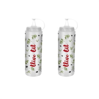 BUFFER® Şeffaf Kapaklı Sızdırmaz Yağlık Sosluk Şişesi Plastik Yağdanlık Master Chef AP-9471