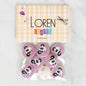 Loren Crafts 8'li Panda Düğme - 1055