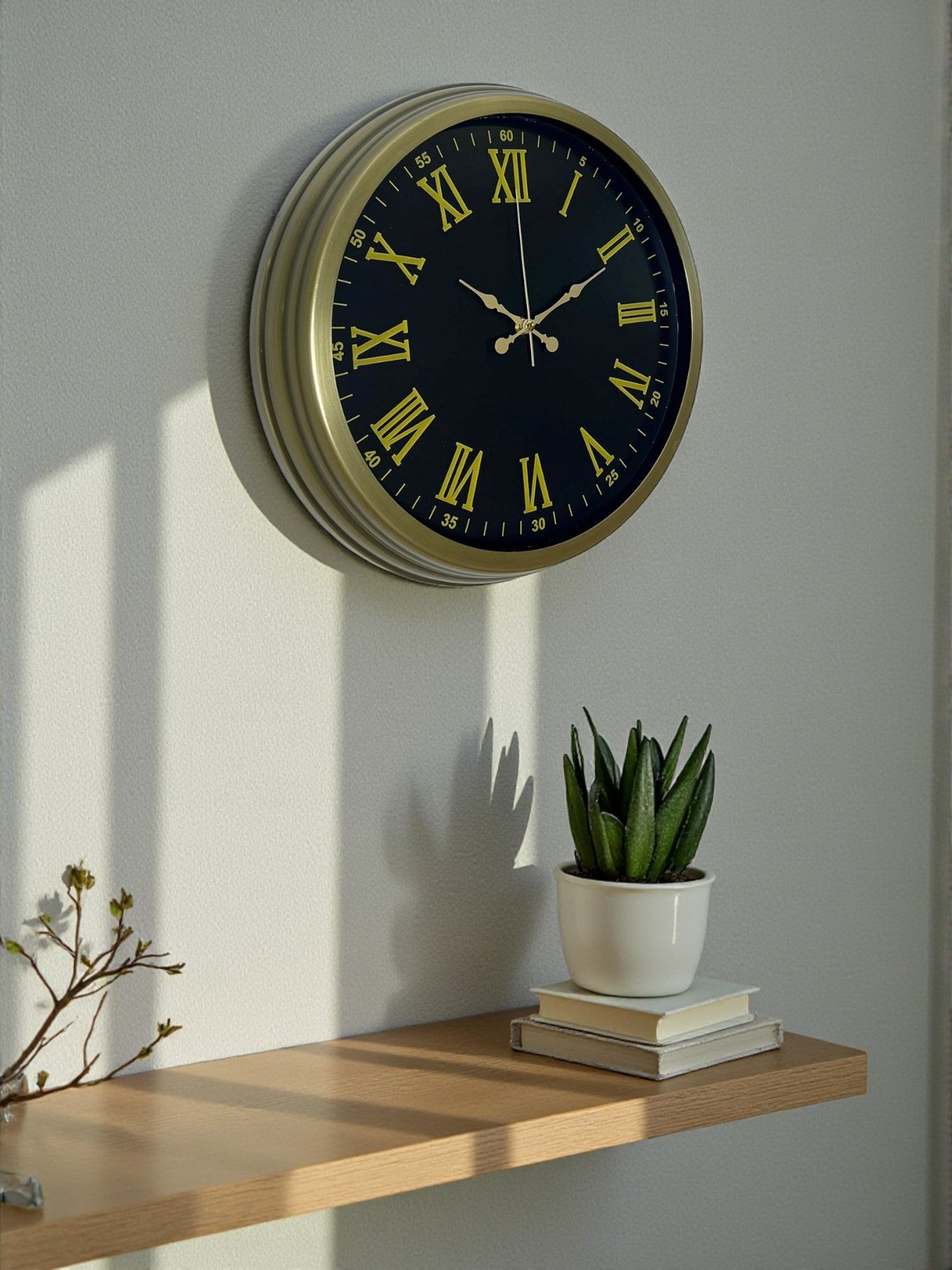 Zentime 40 Cm Metal Vintage Roma Rakamlı Duvar Saati