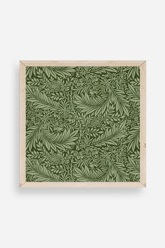 Yaprak Ahşap Çerçeveli Tablo 42 x 42