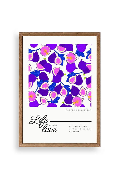 İncir Ahşap Çerçeveli Tablo 50 x 70