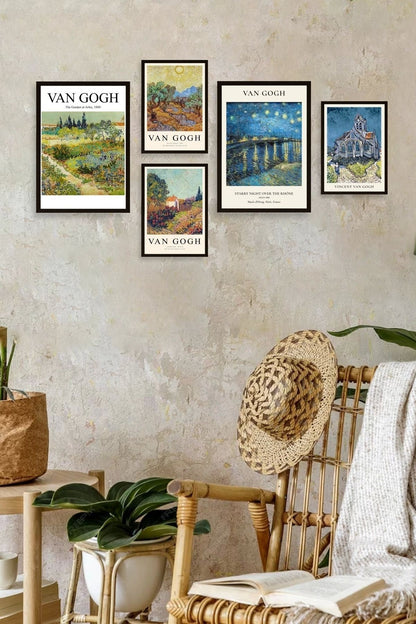Van Gogh 5'li Tablo 30 x 40