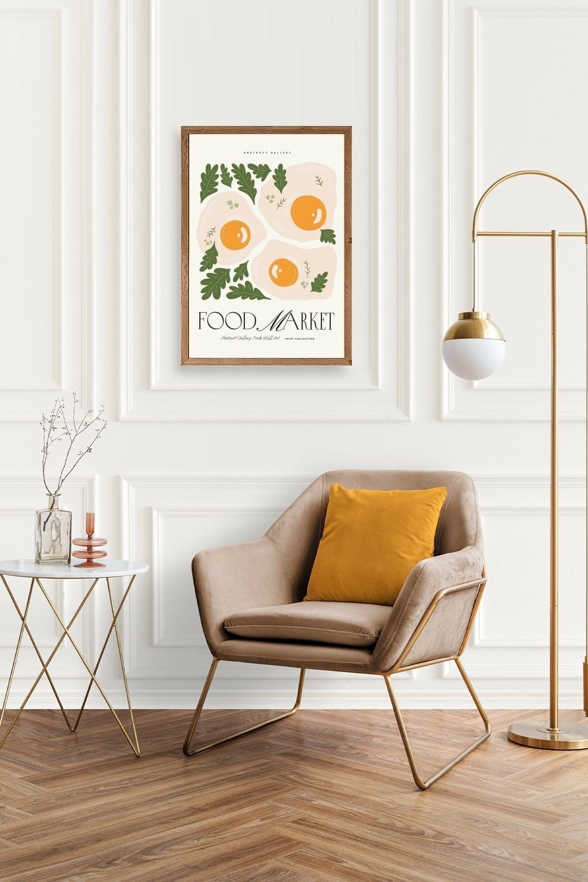 Yumurta Ahşap Çerçeveli Tablo 17 x 23