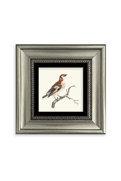 Dal ve Kuş Çerçeveli Taş Tablo 20 cm