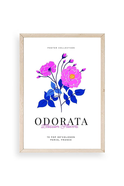 Çiçek Ahşap Çerçeveli Tablo 50 x 70