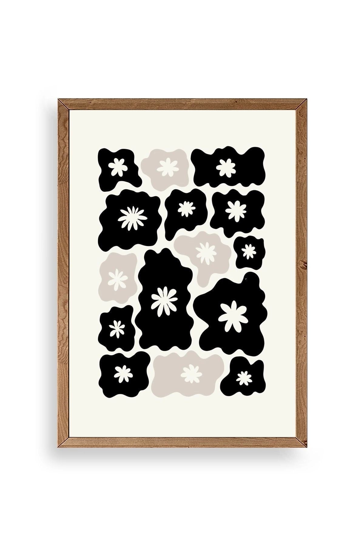 Çiçek Ahşap Çerçeveli Tablo 23 x 30