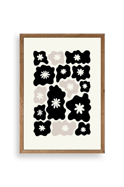 Çiçek Ahşap Çerçeveli Tablo 23 x 30