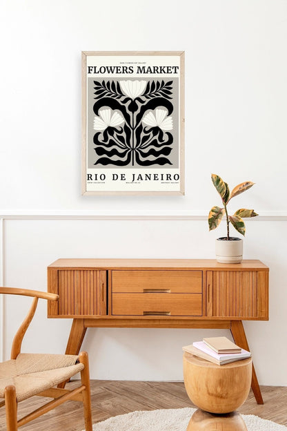 Çiçek Ahşap Çerçeveli Tablo 23 x 30