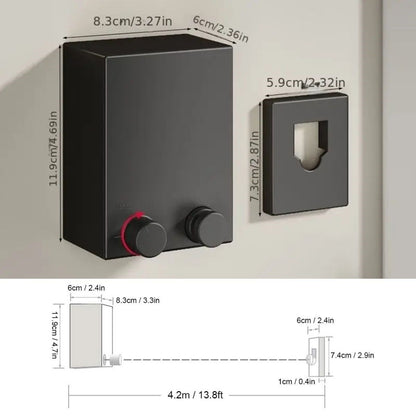 BUFFER® Teleskopik Çamaşır Kurutma Askısı, Pratik Geri Çekilebilir Çamaşır İpi