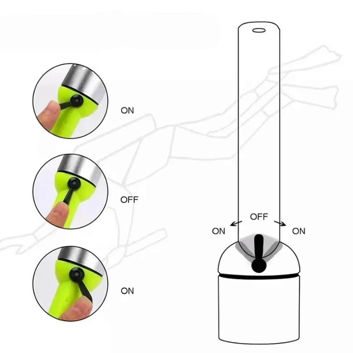 BUFFER® Süper Parlak LED Su Altı Dalış Feneri – Taşınabilir, Su Geçirmez ve Darbeye Dayanıklı El Feneri