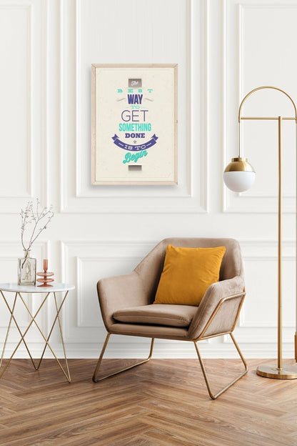 Motto Ahşap Çerçeveli Tablo 23 x 30