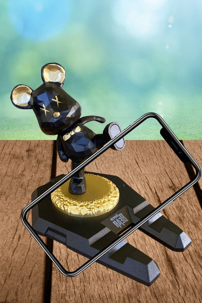 BUFFER® Ayıcıklı Telefon ve Tablet Standı Masa Üstü Telefon ve Tablet Tutucu Aparatı