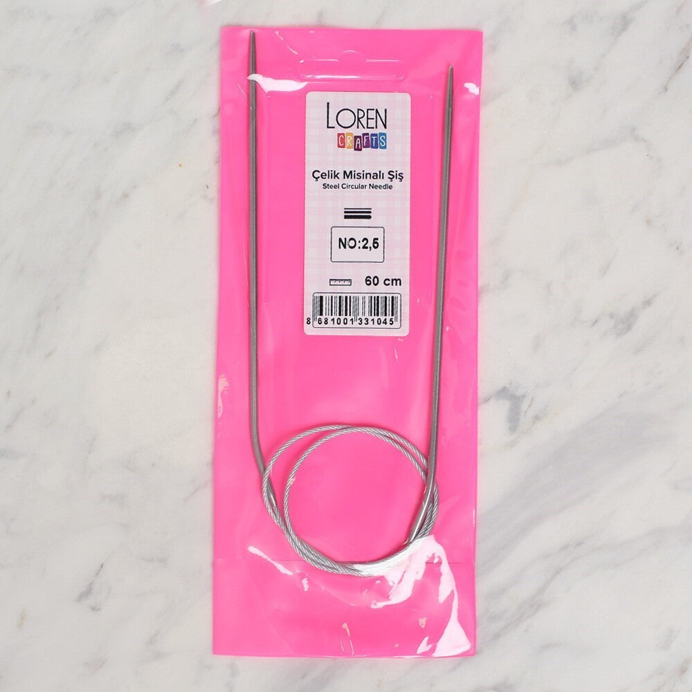 LOREN CRAFTS 2,5 MM ÇELİK MİSİNALI ŞİŞ 60 CM