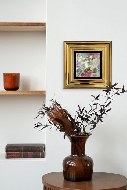 Kadın Çerçeveli Taş Tablo 20 cm