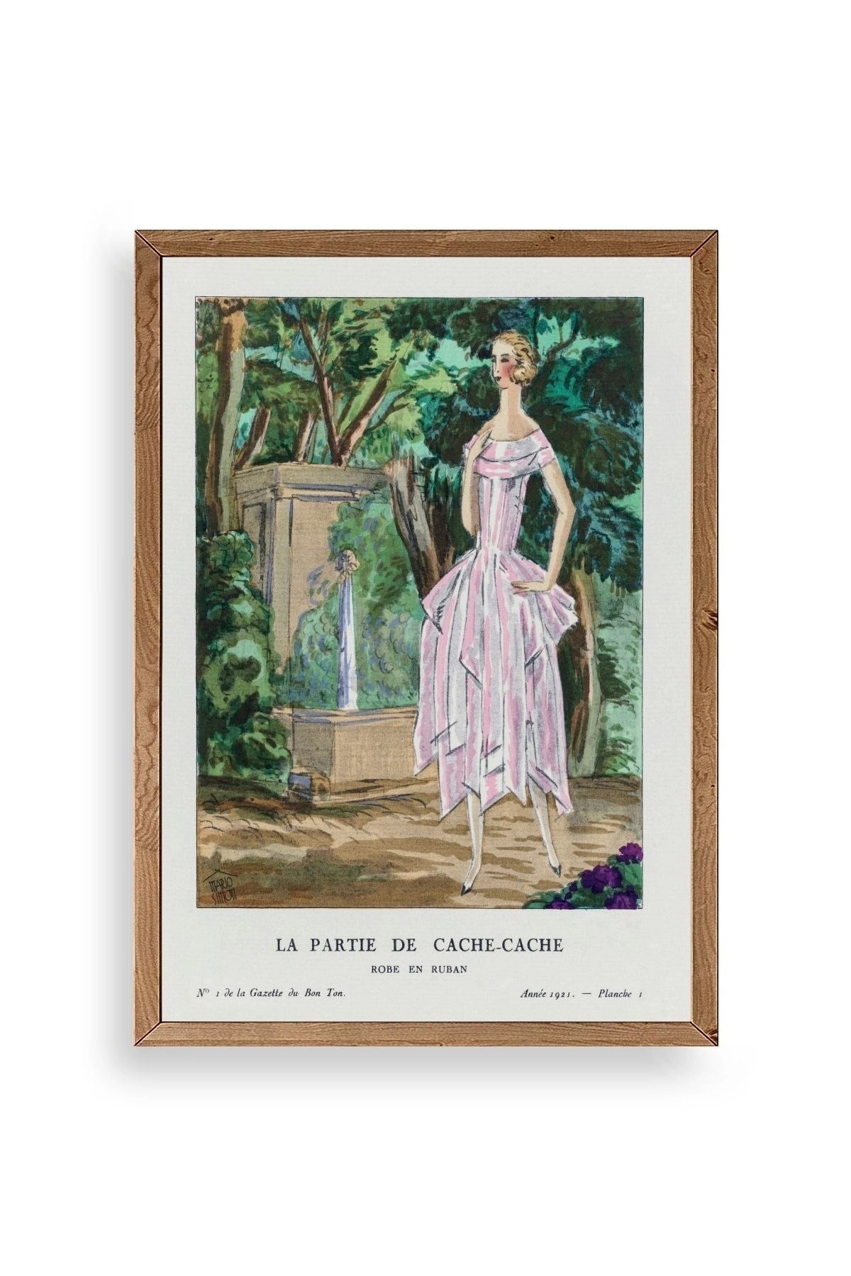 Bon Ton Gazetesi Ahşap Çerçeveli Tablo 50 x 70