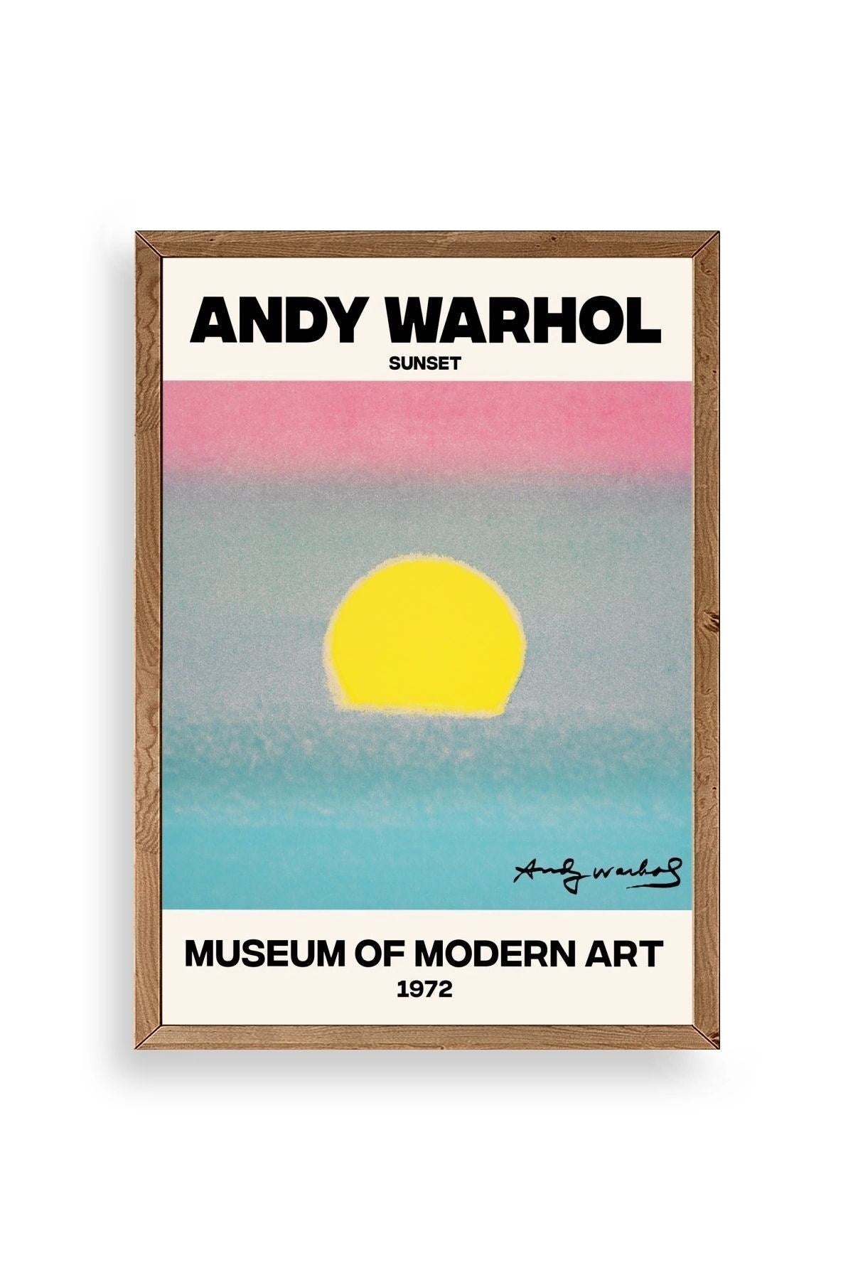 Andy Warhol Ahşap Çerçeveli Tablo 23 x 30