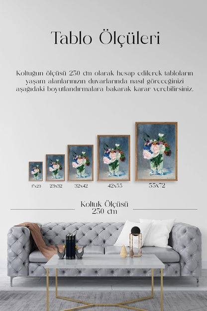 Manet Ahşap Çerçeveli Tablo 50 x 70