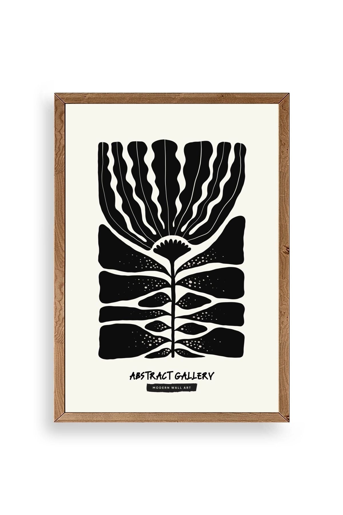 Modern Ahşap Çerçeveli Tablo 30 x 42