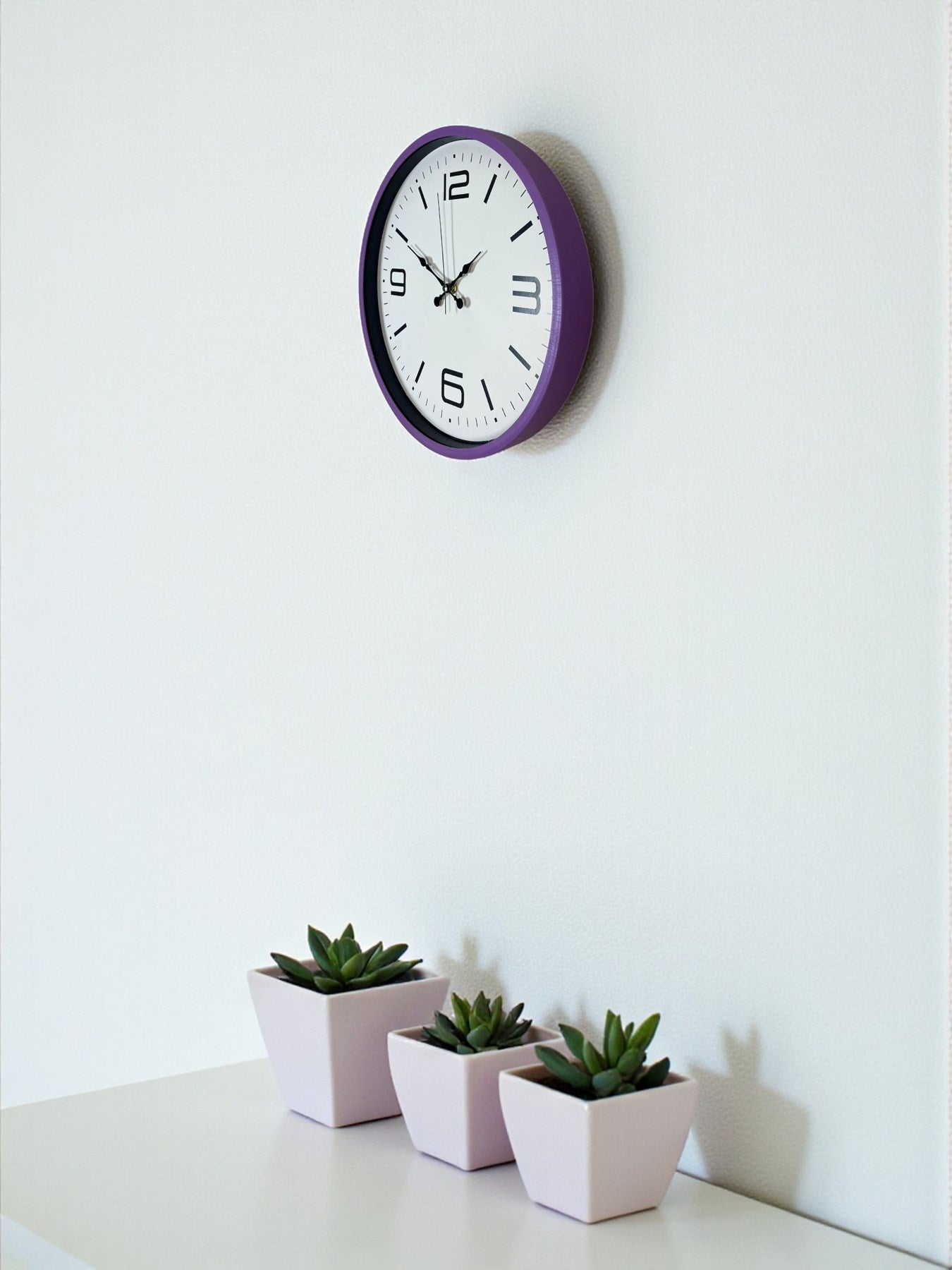 Zentime 36 Cm Mor Dekoratif Duvar Saati