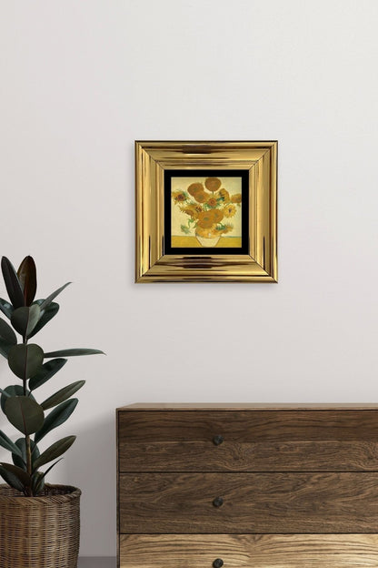 Van Gogh Çerçeveli Taş Tablo 20 cm