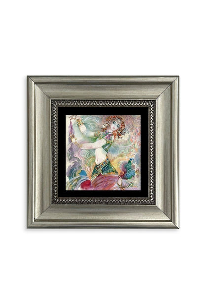 Kadın Çerçeveli Taş Tablo 20 cm