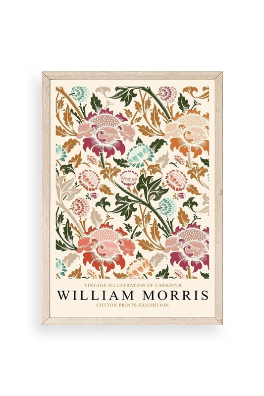 William Morris Ahşap Çerçeveli Tablo 17 x 23