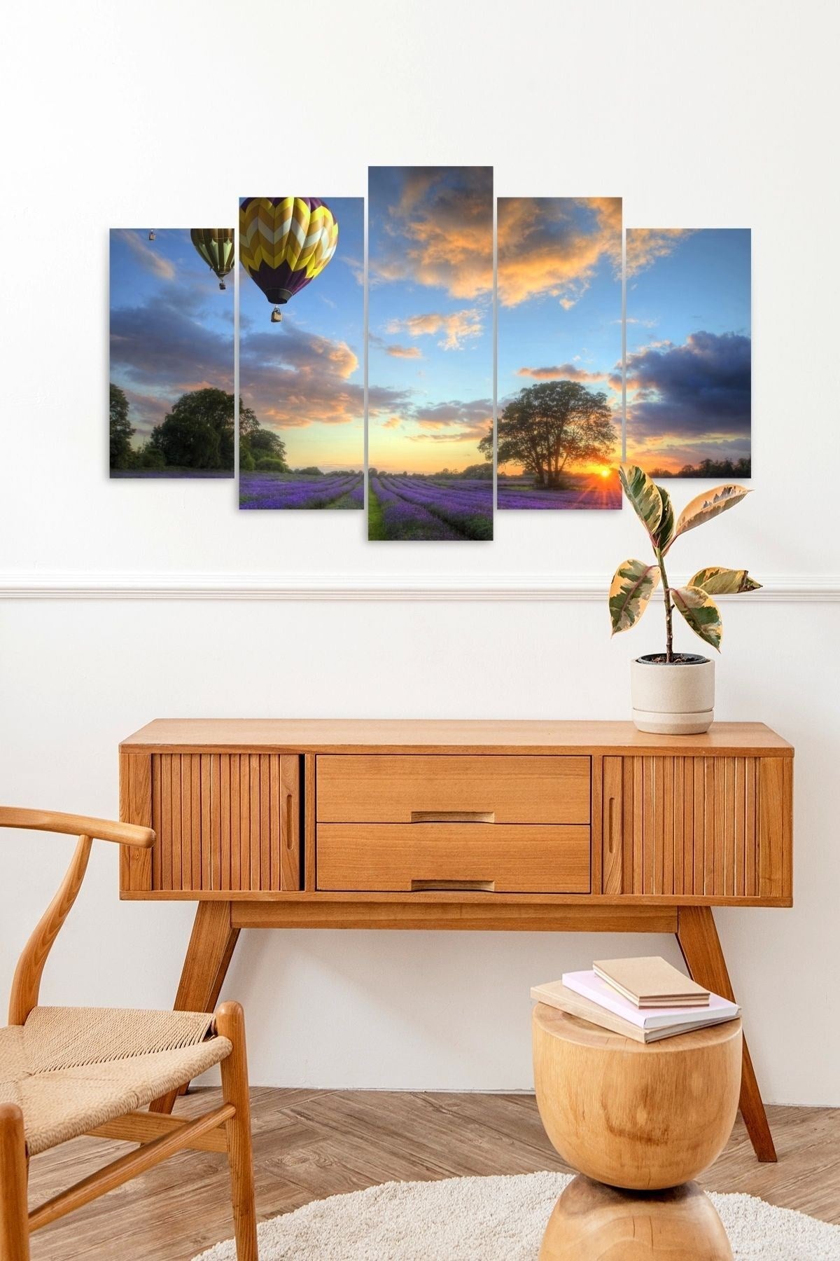 Manzara 5 Parçalı Mdf Tablo 60 x 100