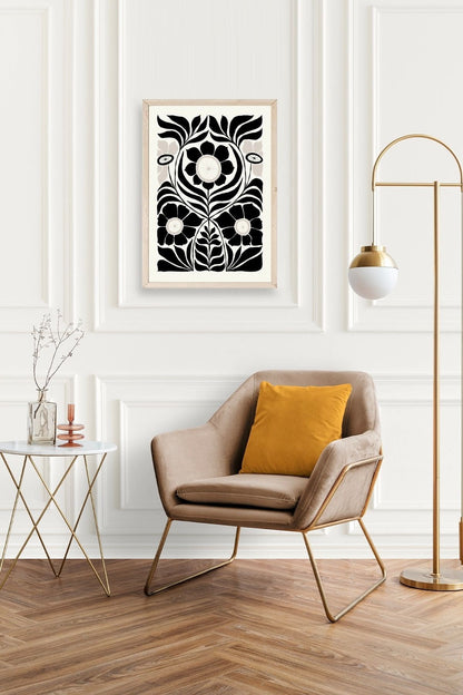 Desen Ahşap Çerçeveli Tablo 50 x 70