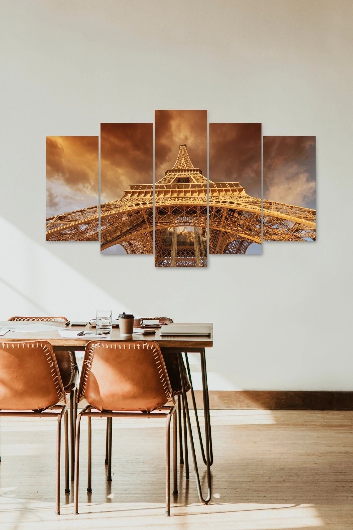 Eyfel Kulesi 5 Parçalı Mdf Tablo 60 x 100