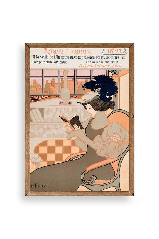 De Feure Ahşap Çerçeveli Tablo 30 x 42