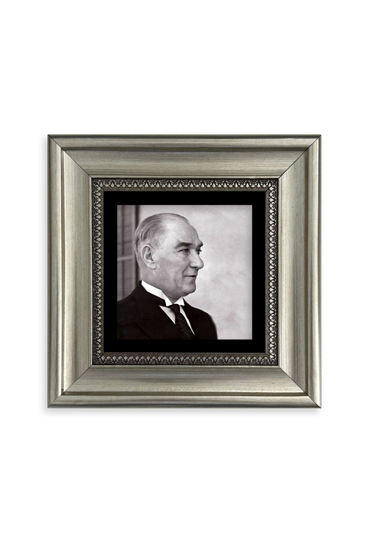 Atatürk Çerçeveli Taş Tablo 20 cm